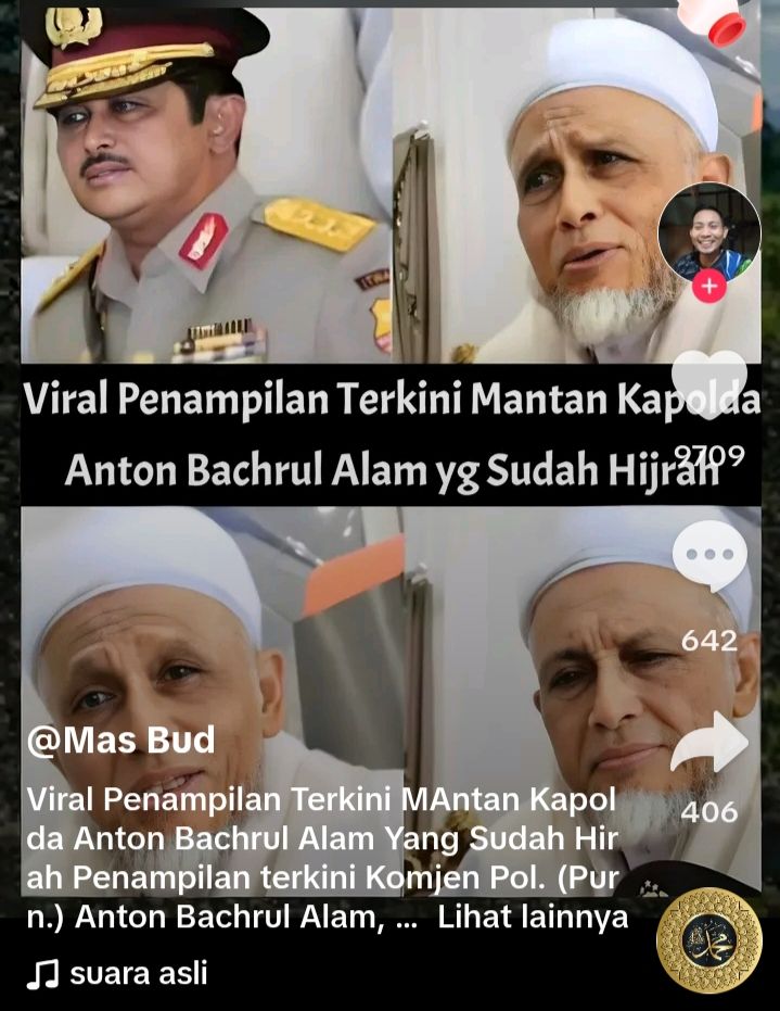 Mantan Kapolda Anton Bachrul Alam Pilih Hijrah, Berawal Dari Penyelidikan Kasus Teroris