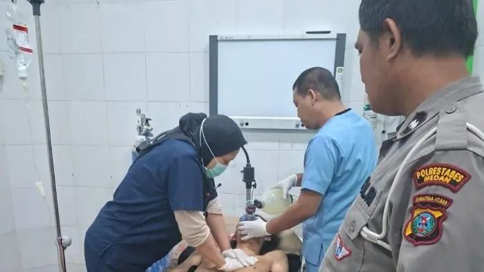2 Sepeda Motor Tabrakan di Medan Perjuangan, 2 Orang Tewas 1 Kritis