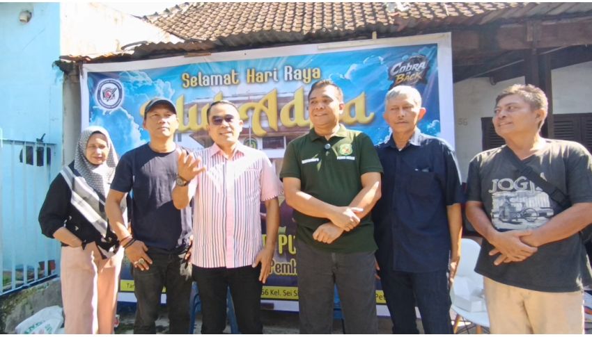 Rico Waas Salurkan 2 Ekor Sapi Kurban untuk Wartawan Pemko Medan