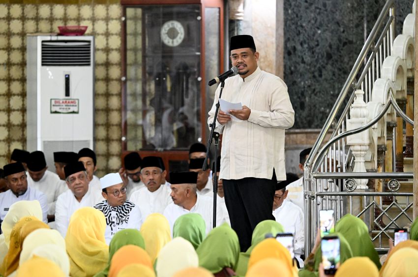 Pengajian Akbar Pemprov, Bobby Nasution Doakan Sumut Bebas Bencana dan Narkoba