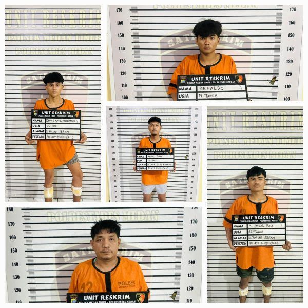 Dor! 4 Begal Asal Belawan Ditembak, Penadahnya Ikut Nyangkut