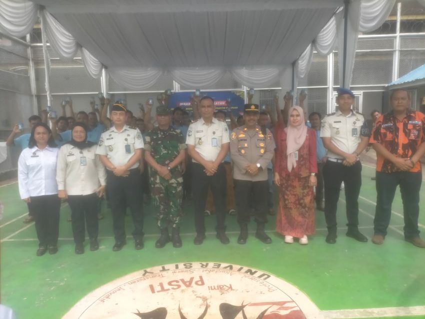 Rumah Tahanan Negara Tanjung Pura Ikrar Bersih dari Handphone IIegal, Narkoba dan Penipuan