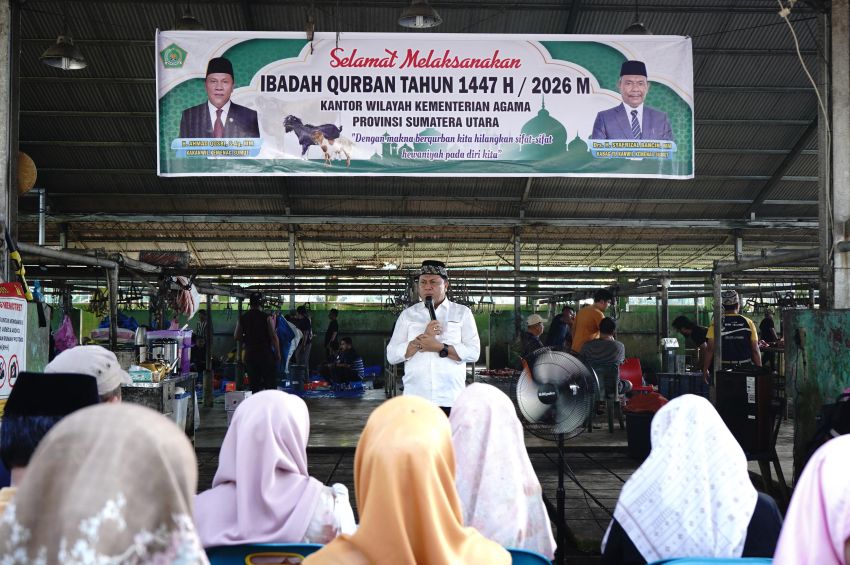 Kakanwil Kemenagsu : Kurban Simbol Menyembelih Sifat dan Nafsu Hewani