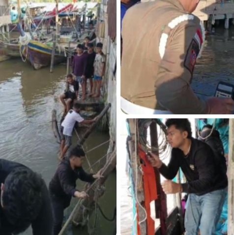 Barak Narkoba di Bawah Jembatan Diobrak abrik, Pelaku Nyebur ke Sungai Belumpur