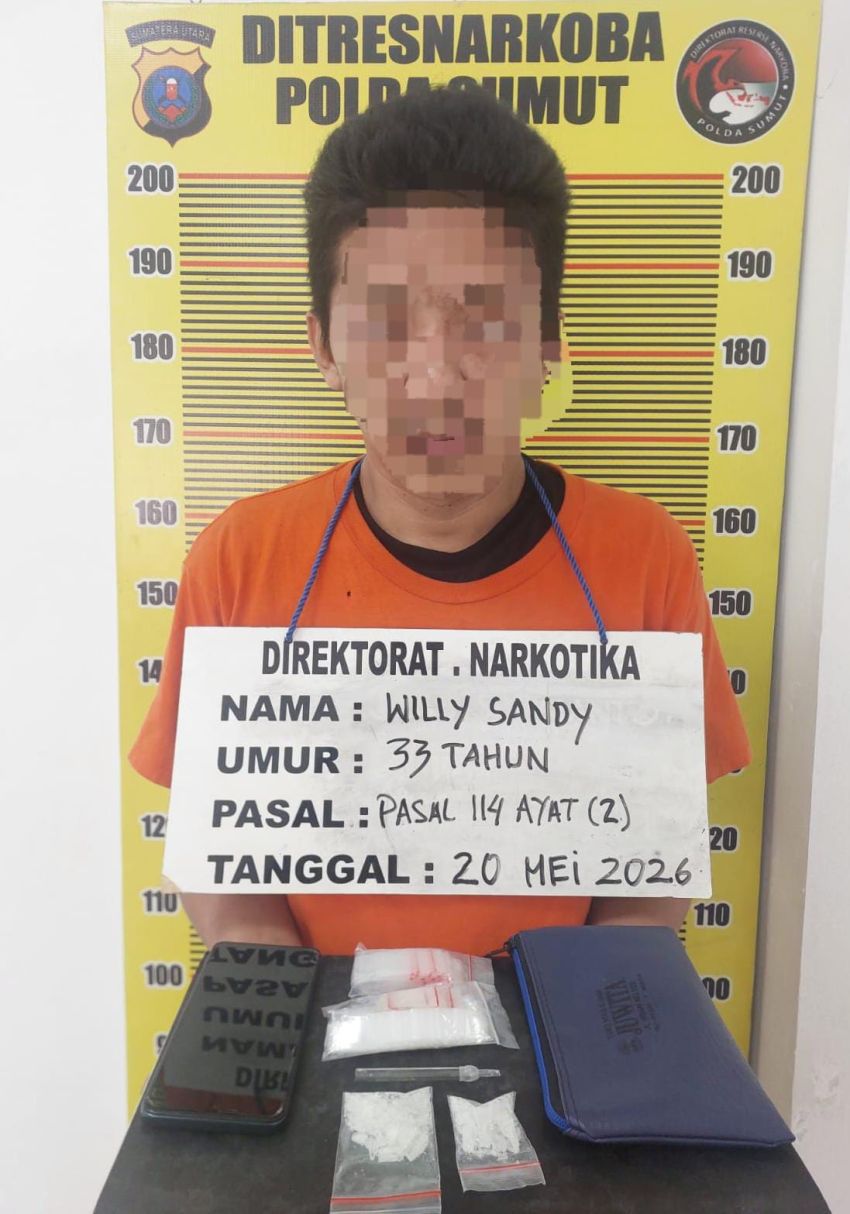 Pengedar Sabu di Tanjung Morawa Diciduk Saat Siapkan Pesanan