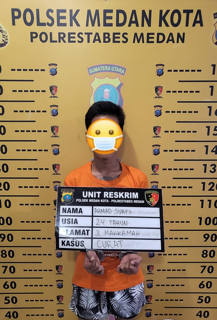 2 Kali Masuk Penjara Tak Jera, Mencuri Lagi Di Gedung bapera, Eh Diciduk Tim Tekab Polsek Medan Kota