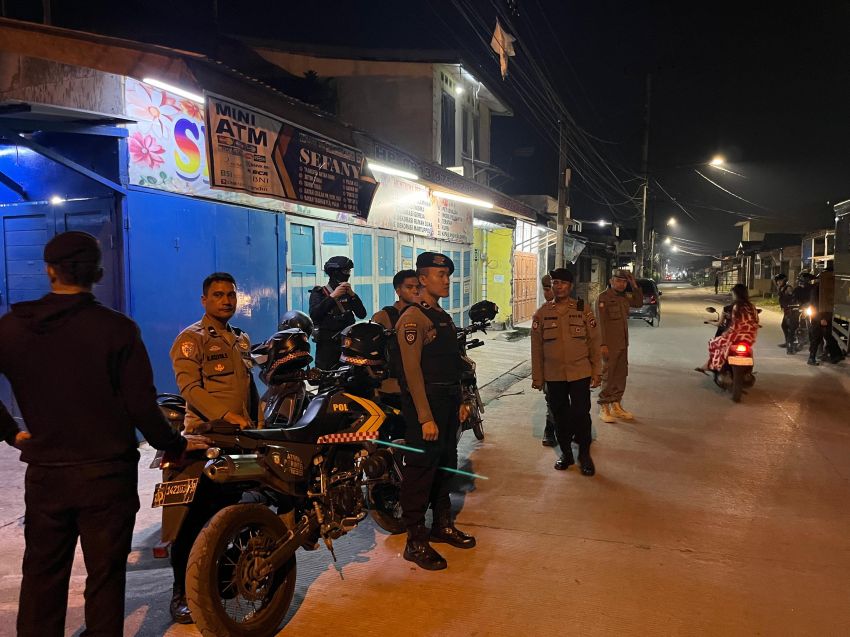 Brimob Polda Sumut Perkuat Patroli Skala Besar di Belawan