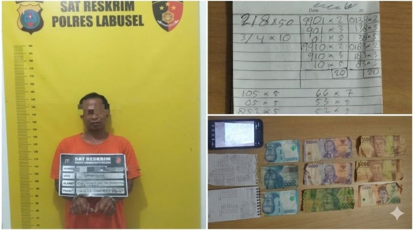 Polres Labusel Sikat Jaringan Judi Online Kim Hongkong di Silangkitang, &lsquo;Kiwil&rsquo; Diciduk Bersama HP Penuh Angka Maut