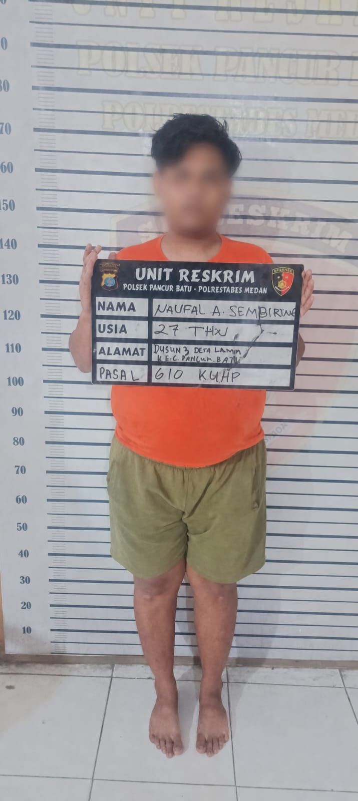 Nyambi Jadi Kurir Sabu, Pengendara Betor Diciduk Tekab Polsek Pancur Batu di Depan Kopi