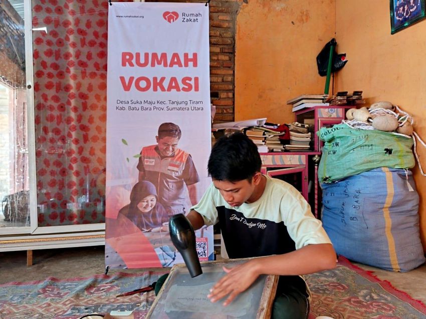 Rumah Zakat Siapkan Pelatihan Sablon Modern di Desa Suka Maju