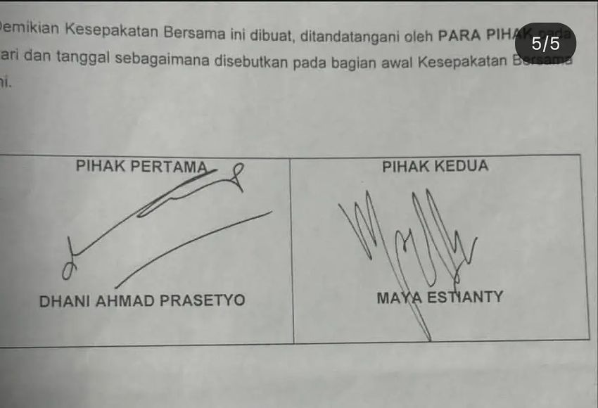Anggota DPR RI Ahmad Dhani Bongkar Dokumen Cerai 20 Tahun Lalu dengan Maia