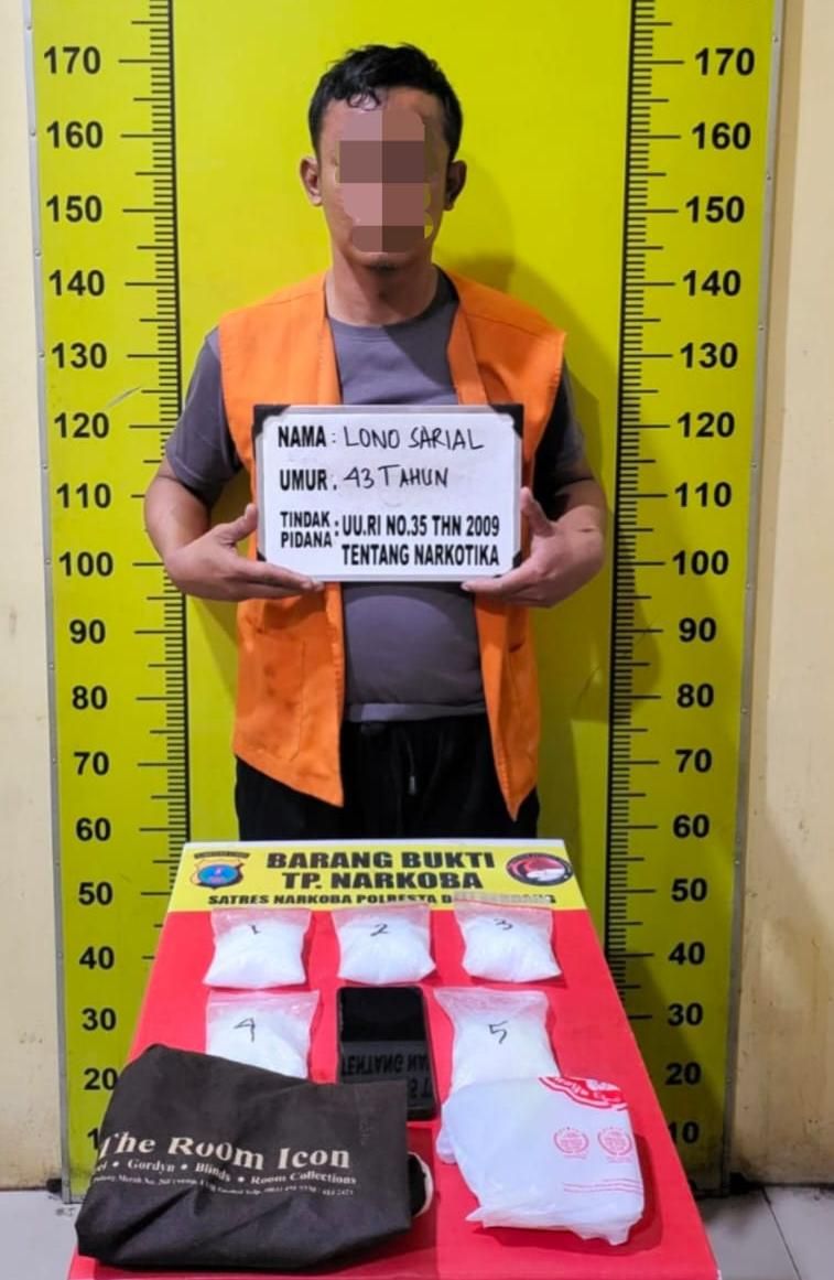 Polresta Deli Serdang Gagalkan Peredaran Setengah Kilogram Sabu