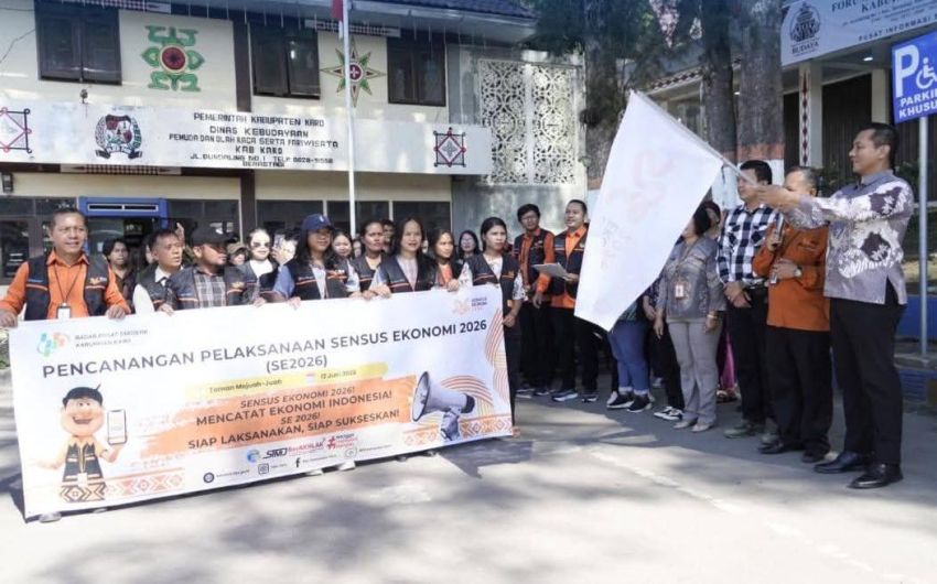 Sekda Kabupaten Karo Resmi Lepas Pelaksanaan Sensus Ekonomi 2026 di Berastagi