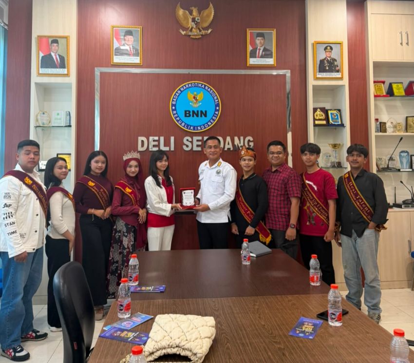 Sinergi Pencegahan Narkoba, Fokus RNI dan Winner Putera Puteri Pemulihan Sumut Audiensi ke BNNK Deli Serdang