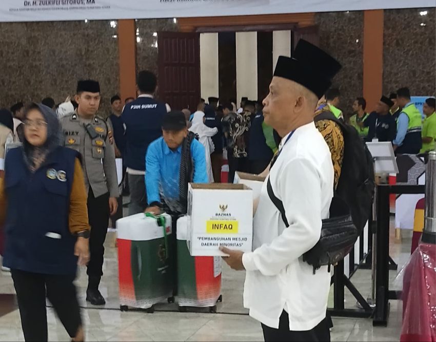 Kuota Berkurang Infak Jemaah Haji  Sumut Menurun