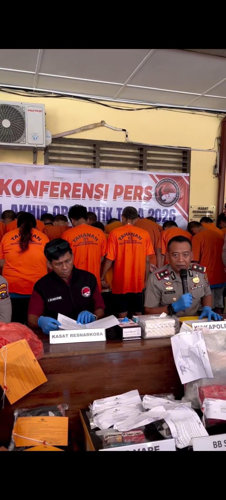 29 Tersangka Diamankan, Sabu dan Ganja Masih Mendominasi