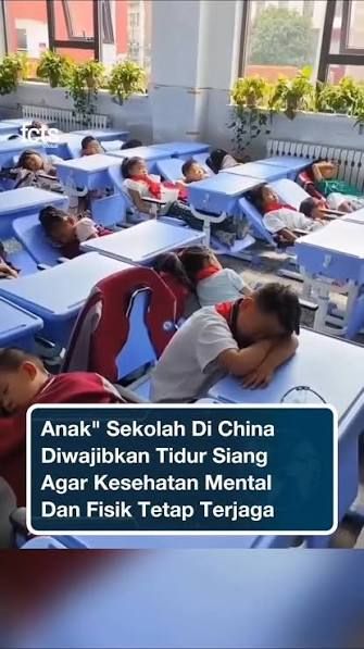 Cina Terapkan Tidur Siang Bagi Siswa di Sekolah, Ini Manfaatnya