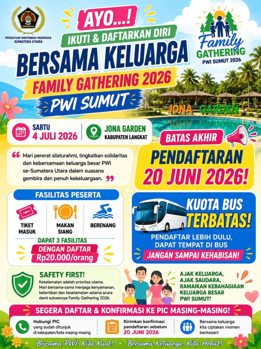 Pendaftaran Terakhir 20 Juni, Kuota Bus Terbatas