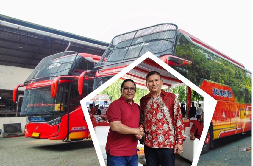 HALMAHERA Luncurkan 2 Unit Terbaru Volvo B11R 450HP