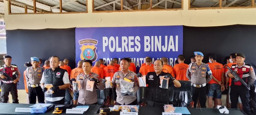 Polres Binjai Paparkan Hasil Tangkapan Operasi Antik Toba 2026