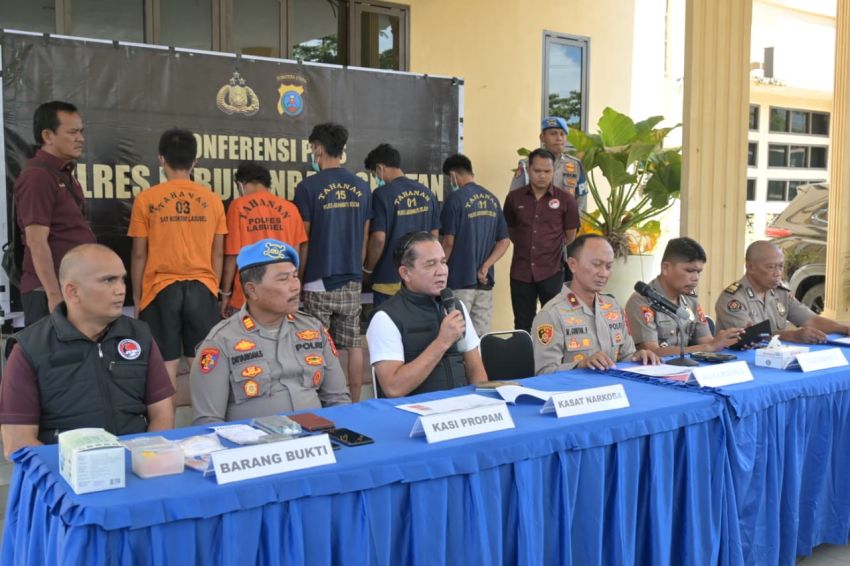 Operasi Antik 2026: Polres Labusel Ungkap 30 Kasus Narkoba dan Bekuk 36 Tersangka