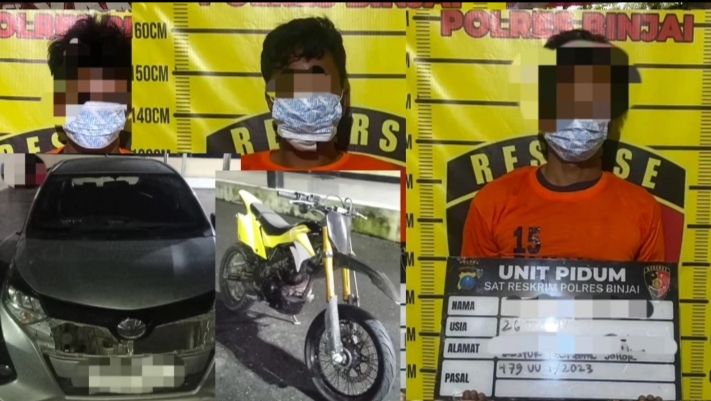 Cewek Dibegal Pria Naik Mobil di Simpang Liang Lebah,  3 Dicokok 2 Dipelor Tim Cobra