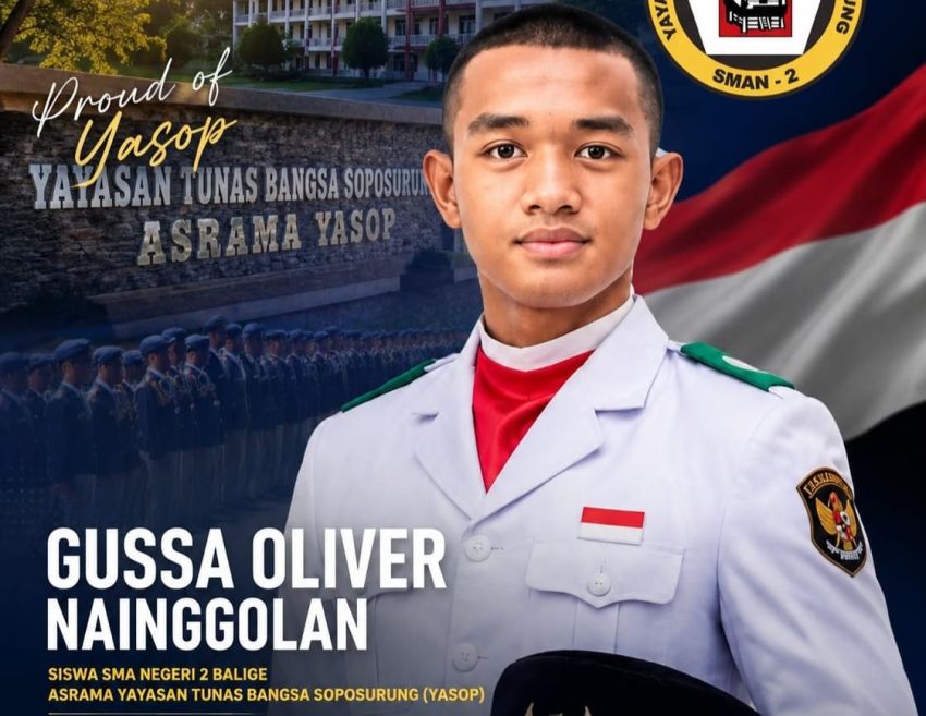Gussa Oliver Nainggolan Lolos Calon Paskibraka Tingkat Pusat 2026