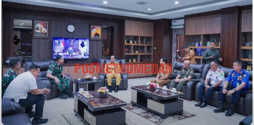 Rico Waas Silaturahmi dengan Pangdam I /BB, Perkuat Sinergi Pemko Medan dan TNI