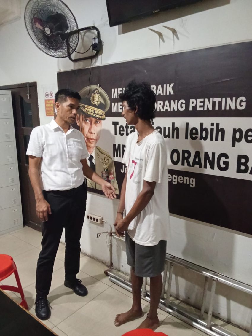 Tekab Polsek Medan Kota Ringkus Pencuri  Tangga Besi