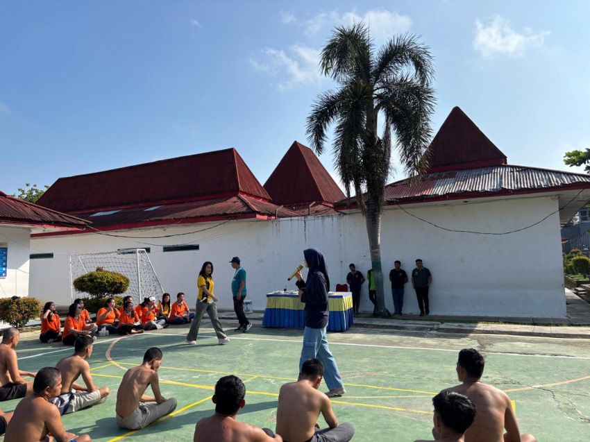 Seratusan WBP Lapas Kelas II B Muara Bungo Hadiri Penyuluhan Kesehatan dan Olahraga Pagi