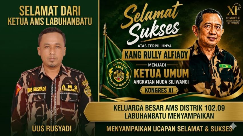 AMS Distrik Labuhanbatu Beri Ucapan Selamat dan Siap Bersinergi dengan Ketum Rully Alfiady