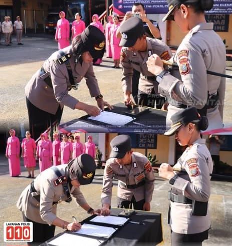 Begini Pesan Kapolres AKBP Sah Udur Sitinjak Saat Sertijab Kapolsek Siantar Utara...