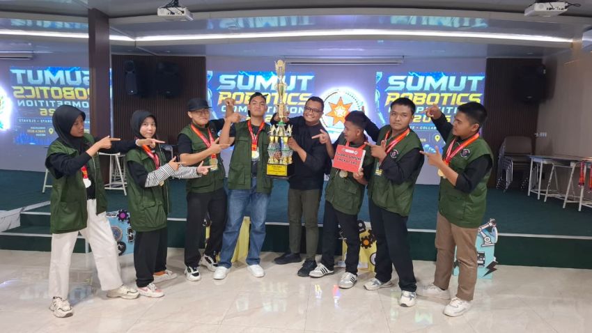MAN 1 Mandailing Natal Raih Juara Umum Sumut Robotics Competition 2026