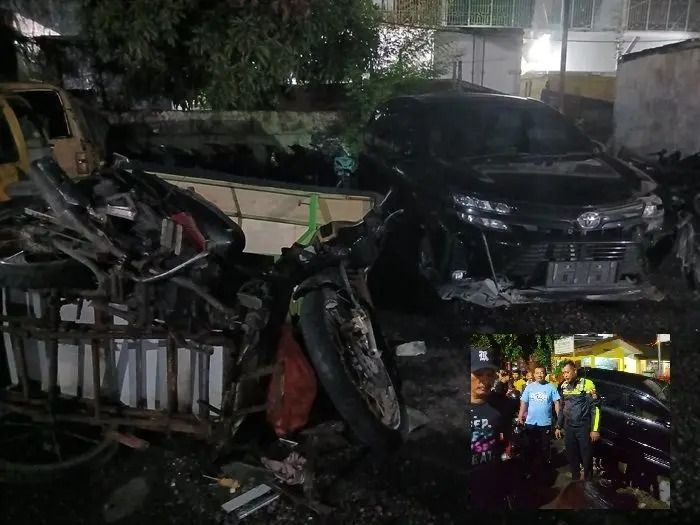 Mobil Dosen Tabrak Pedagang Bakso di Medan Tembung, 2 Bocah Terluka