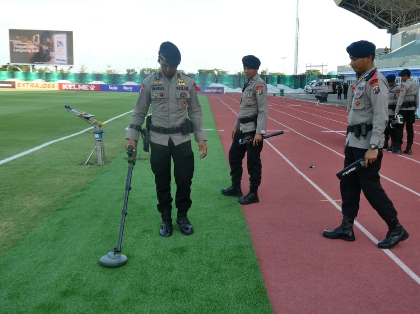 Gegana Brimob Polda Sumut Sterilisasi Stadion Madya untuk Pastikan Keamanan ASEAN U-19 Boys' Championship 2026
