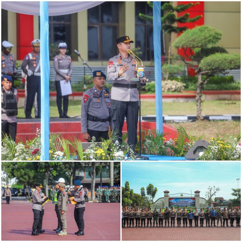 Polda Sumut Gelar Apel Pasukan Operasi ASEAN U-19 Toba 2026