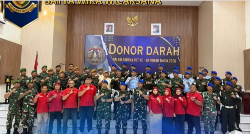 Sambut HUT Ke- 80 POMAD, Pomdam I/BB Gelar Aksi Sosial Donor Darah Bantu Sesama
