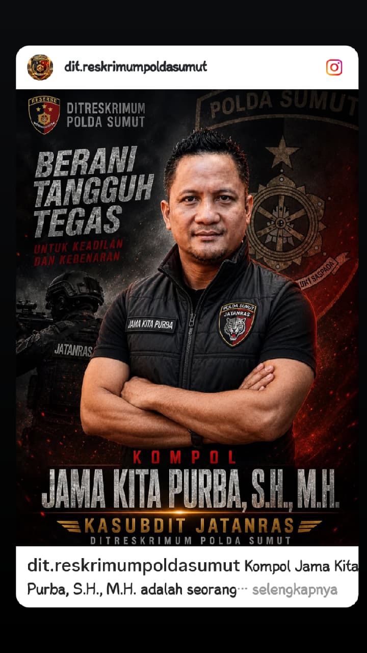 Kompol Jama Kita Purba SH MH, Dari Brimob ke Reserse, Ungkap Kejahatan Jalanan Hingga Tingkat Tinggi