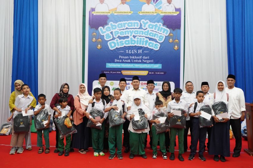 Lebaran Yatim dan Kelompok Difabel Bentuk Kepedulian Umat