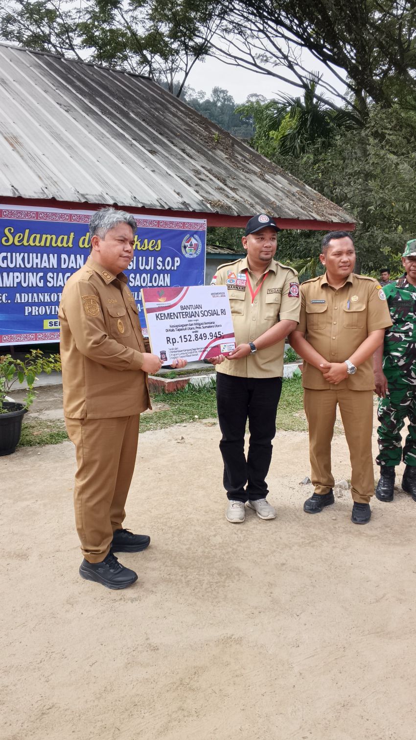 Pemkab Tapanuli Utara Kukuhkan KSB Saoloan di Adian Koting, Bangun Masyarakat Tangguh Hadapi Ancaman Alam