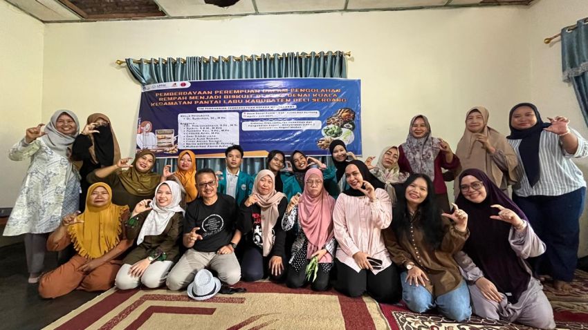 LPPM Unimed Kelola Tanaman Rempah jadi Biskuit Bersama Warga Pantai Labu