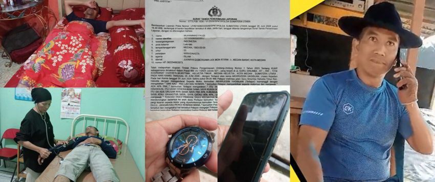 Purnawirawan Polisi Achiruddin Hasibuan Piting dan Pukul Dada Wartawan,  Dilaporkan ke Polda Sumut