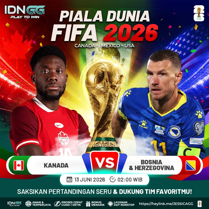 Piala Dunia 2026: Kanada vs Bosnia, Dihantui Ancaman Kuda Hitam
