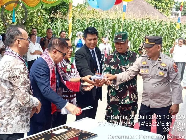 Danramil Perdagangan Hadiri Peresmian Gereja GPDI Talun Madear