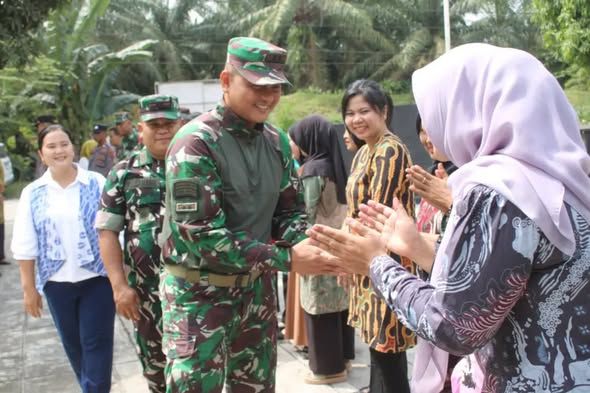 Dandim 0207/Simalungun-Forkopimcam Kecamatan Bosar Maligas Jalin Silaturahmi