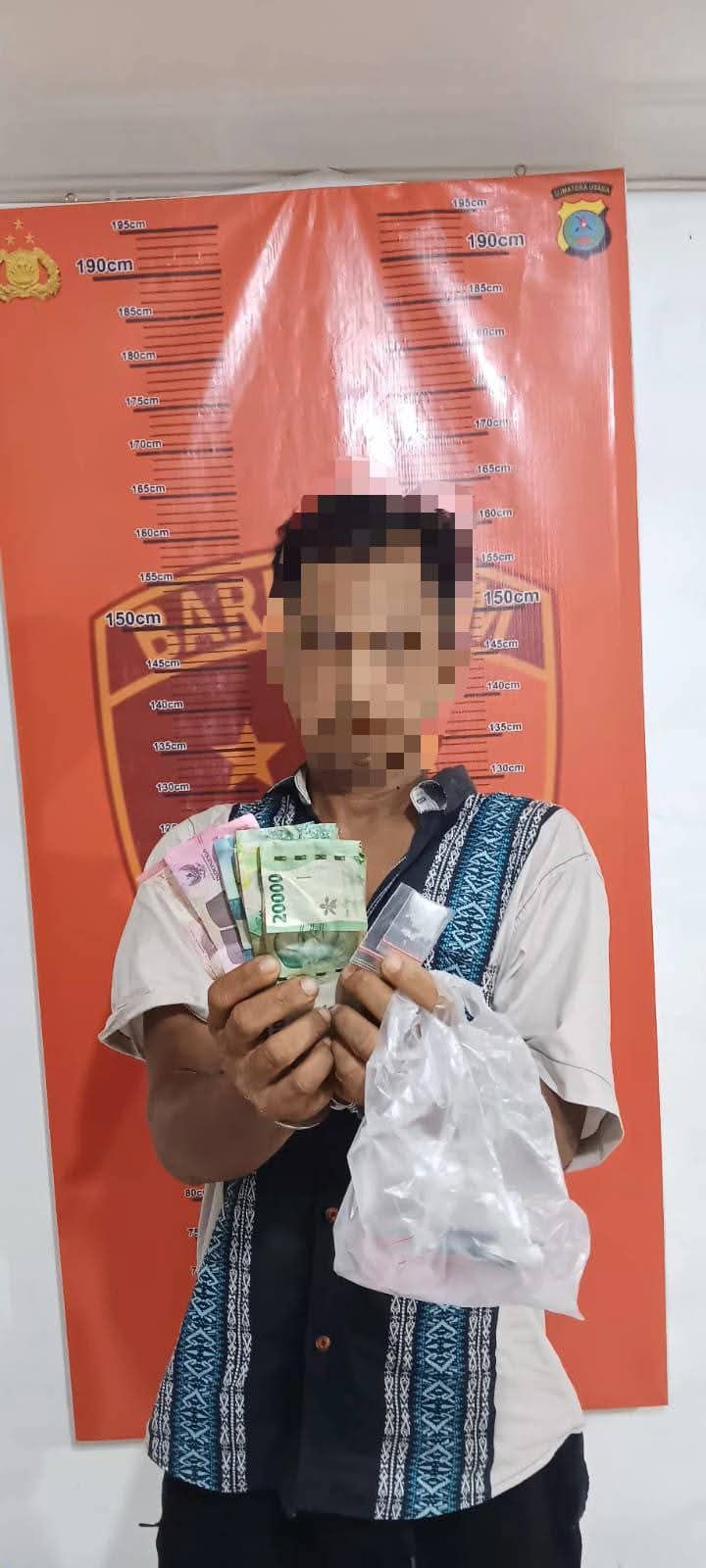 Satnarkoba Polres Sergai Tangkap Pengedar Sabu di Pantai Cermin