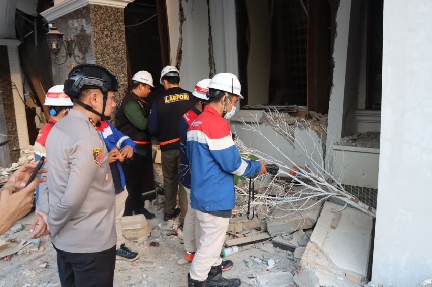 Usut Ledakan Pipa Gas yang Tewaskan 3 Orang, Polisi dan PGN Kembali Olah TKP di Grand Polonia Medan