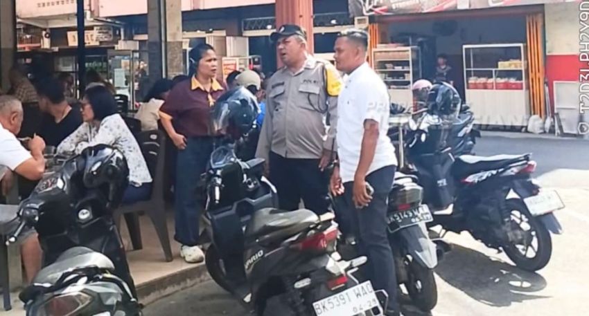 Antisipasi Guantibmas, Polsek Siantar Barat Sampaikan Imbauan Kamtibmas di Kok Tong Jalan Cipto