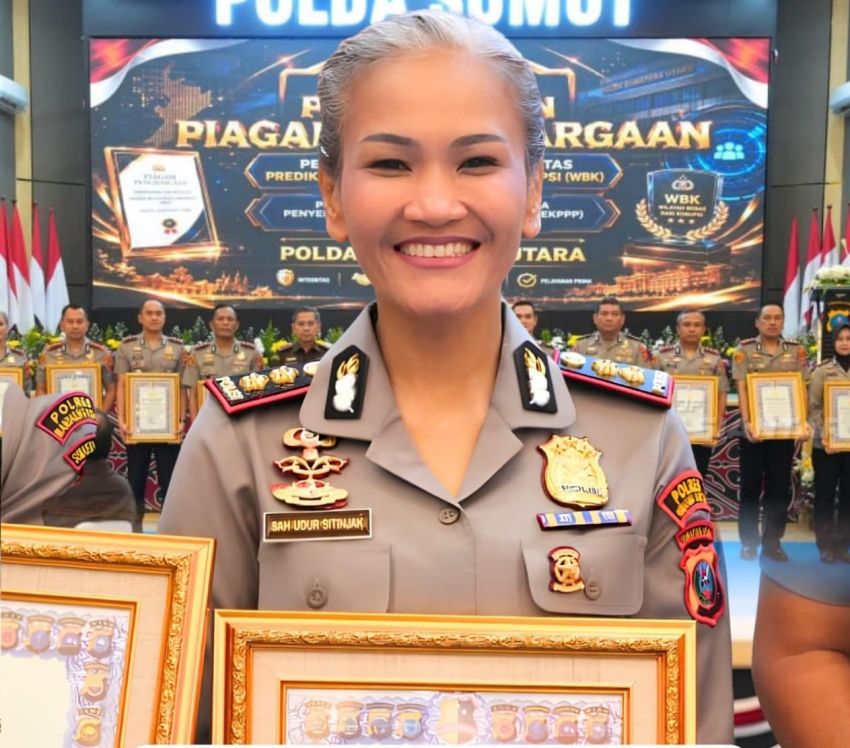 Kapolres Pematangsiantar AKBP Sah Udur Sitinjak Terima Piagam Penghargaan dari Kapolri, Diserahkan Kapolda Sumut