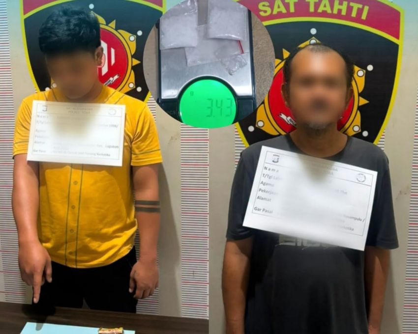 2 Terduga Pengedar Sabu Ditangkap Polres Toba, Barbut  3,43 Gram